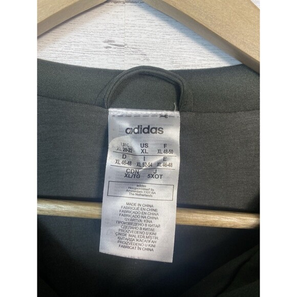 Adidas Dark Green Track Suit Zip Jacket Men's XL Lightweight Outdoor Mid Weight - Picture 6 of 6